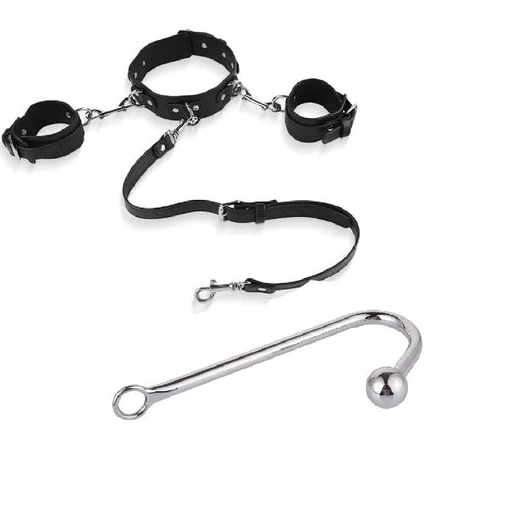 and 5334 Hook Beaded Collar Anal Elegant with Cuffs 0305